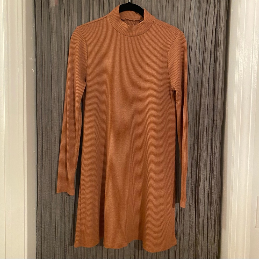 Mock Neck Sweater Dress